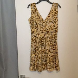 Blue and gold v-neck